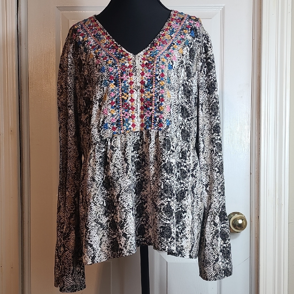 Savanna Jane Boho Peplum Blouse